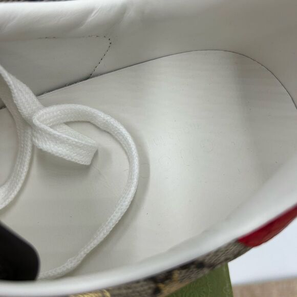 Men's Gucci, GG Supreme ace bee sneakers size 13 made in Italy - Picture 8 of 10